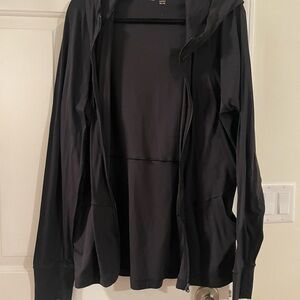 Aerie Black Zip-Up Hoodie
